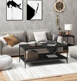 VidaXL Salontafel 80x50x40 cm bewerkt hout zwart