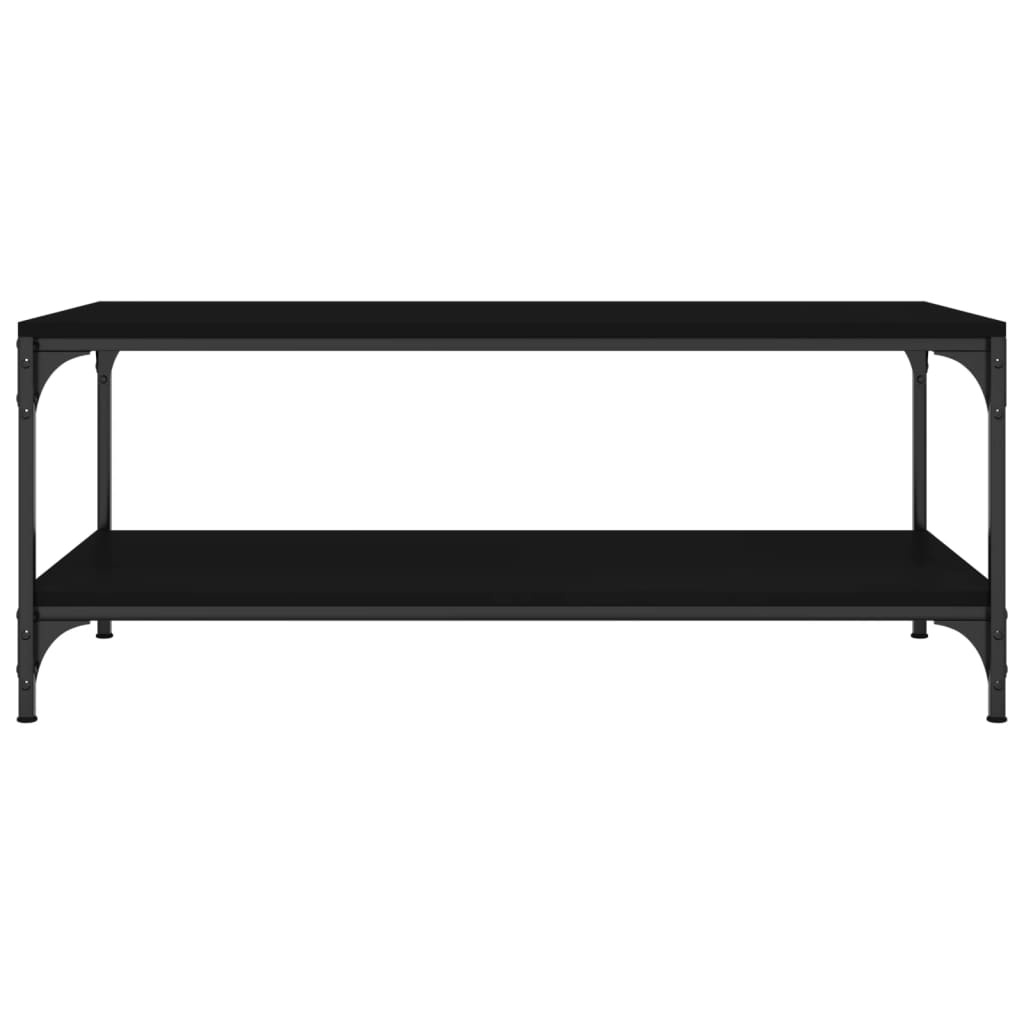 VidaXL Salontafel 80x50x40 cm bewerkt hout zwart