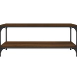 VidaXL Salontafel 100x50x40 cm bewerkt hout bruineiken