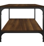 VidaXL Salontafel 100x50x40 cm bewerkt hout bruineiken
