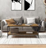 VidaXL Salontafel 100x50x40 cm bewerkt hout gerookt eikenkleurig