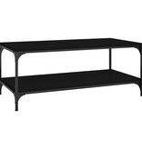 VidaXL Salontafel 100x50x40 cm bewerkt hout zwart eikenkleurig