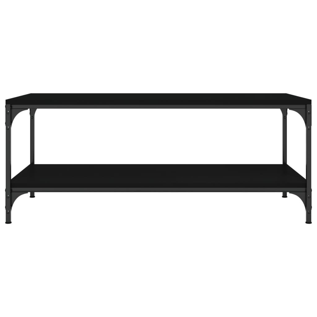 VidaXL Salontafel 100x50x40 cm bewerkt hout zwart eikenkleurig