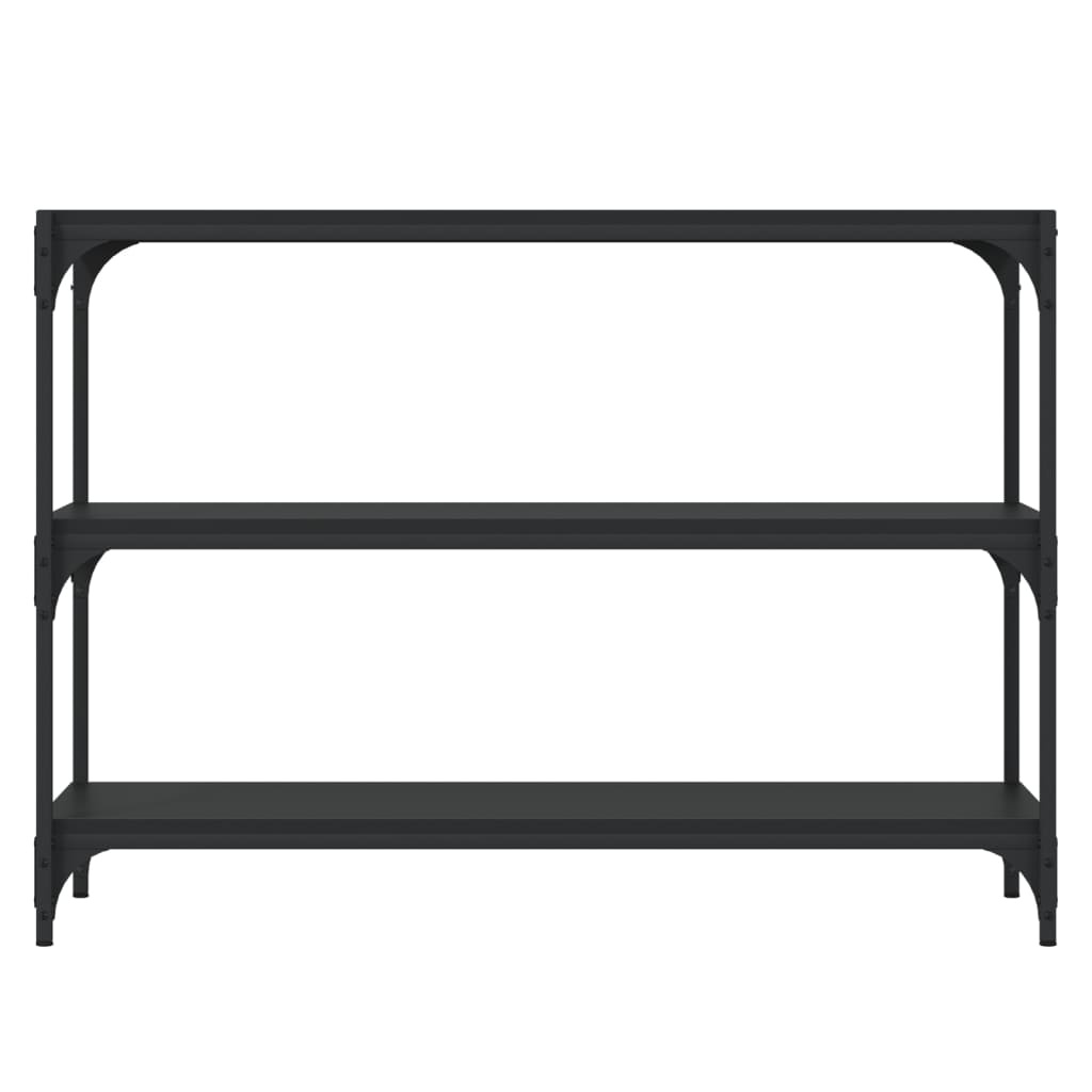 VidaXL Boekenkast 100x33x70,5 cm bewerkt hout en staal zwart