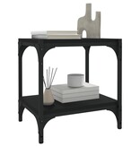 VidaXL Tv-meubel 40x33x41 cm bewerkt hout en staal zwart