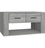 VidaXL Salontafel 80x50x40 cm bewerkt hout grijs sonoma eiken