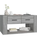 VidaXL Salontafel 80x50x40 cm bewerkt hout grijs sonoma eiken