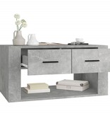 VidaXL Salontafel 80x50x40 cm bewerkt hout betongrijs