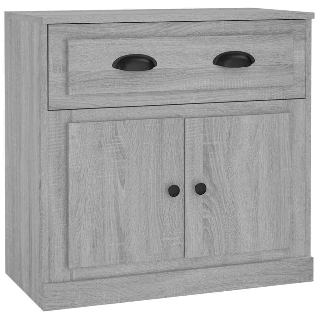 VidaXL Dressoir 70x35,5x67,5 cm bewerkt hout grijs sonoma eikenkleurig