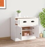 VidaXL Dressoir 70x35,5x67,5 cm bewerkt hout wit