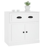 VidaXL Dressoir 70x35,5x67,5 cm bewerkt hout wit
