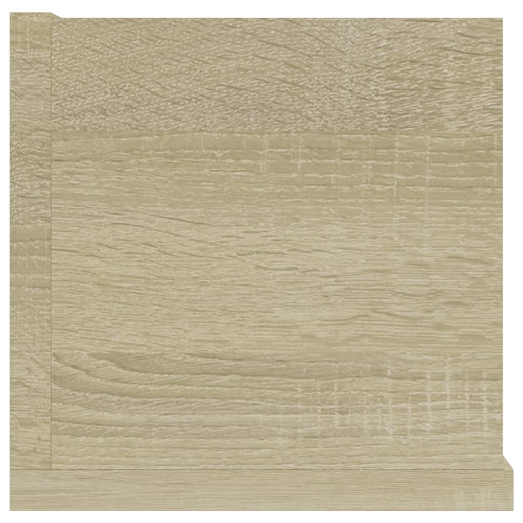 VidaXL Cd-wandschap 100x18x18 cm bewerkt hout sonoma eikenkleurig