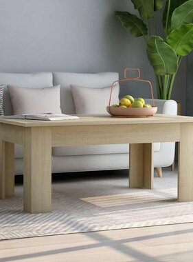 VidaXL Salontafel 100x60x42 cm bewerkt hout sonoma eikenkleurig