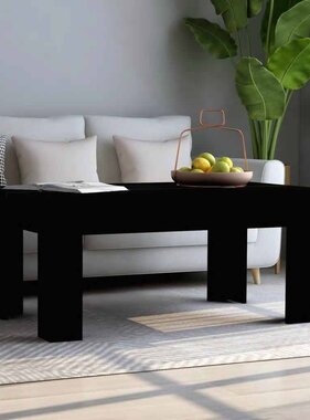 VidaXL Salontafel 100x60x42 cm bewerkt hout zwart