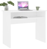 VidaXL Bureau 90x50x74 cm bewerkt hout wit