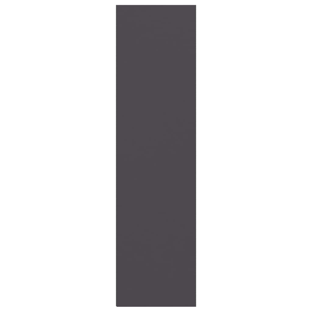 VidaXL Boekenkast met 3 schappen 60x30x114 cm bewerkt hout grijs