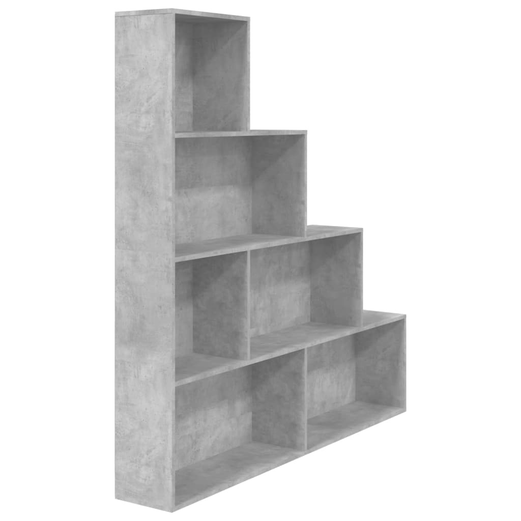 VidaXL Boekenkast/kamerscherm 155x24x160 cm bewerkt hout betongrijs