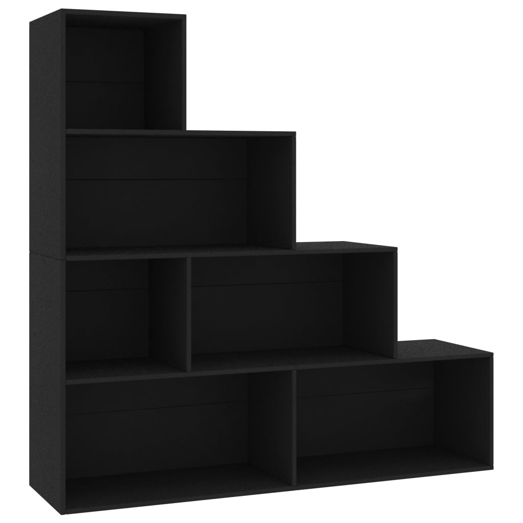 VidaXL Boekenkast/kamerscherm 155x24x160 cm bewerkt hout zwart