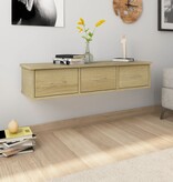 VidaXL Wandschap met lades 88x26x18,5 cm bewerkt hout sonoma eiken