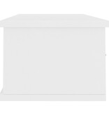 VidaXL Wandschap met lades 88x26x18,5 cm bewerkt hout wit