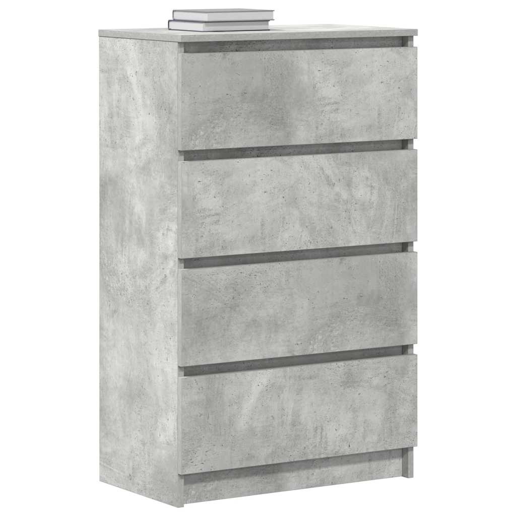 VidaXL Dressoir 60x35x98,5 cm bewerkt hout betongrijs