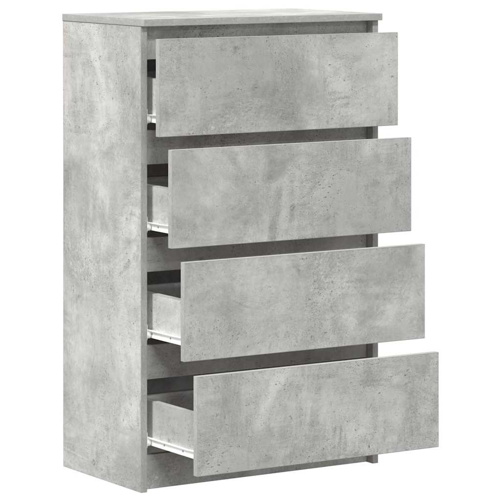 VidaXL Dressoir 60x35x98,5 cm bewerkt hout betongrijs