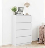 VidaXL Dressoir 60x35x98,5 cm bewerkt hout wit