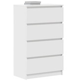 VidaXL Dressoir 60x35x98,5 cm bewerkt hout wit