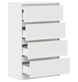 VidaXL Dressoir 60x35x98,5 cm bewerkt hout wit