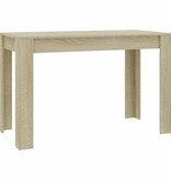 VidaXL Eettafel 120x60x76 cm bewerkt hout sonoma eikenkleurig