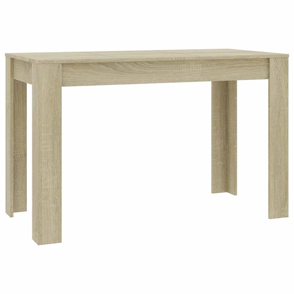 VidaXL Eettafel 120x60x76 cm bewerkt hout sonoma eikenkleurig