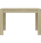 VidaXL Eettafel 120x60x76 cm bewerkt hout sonoma eikenkleurig
