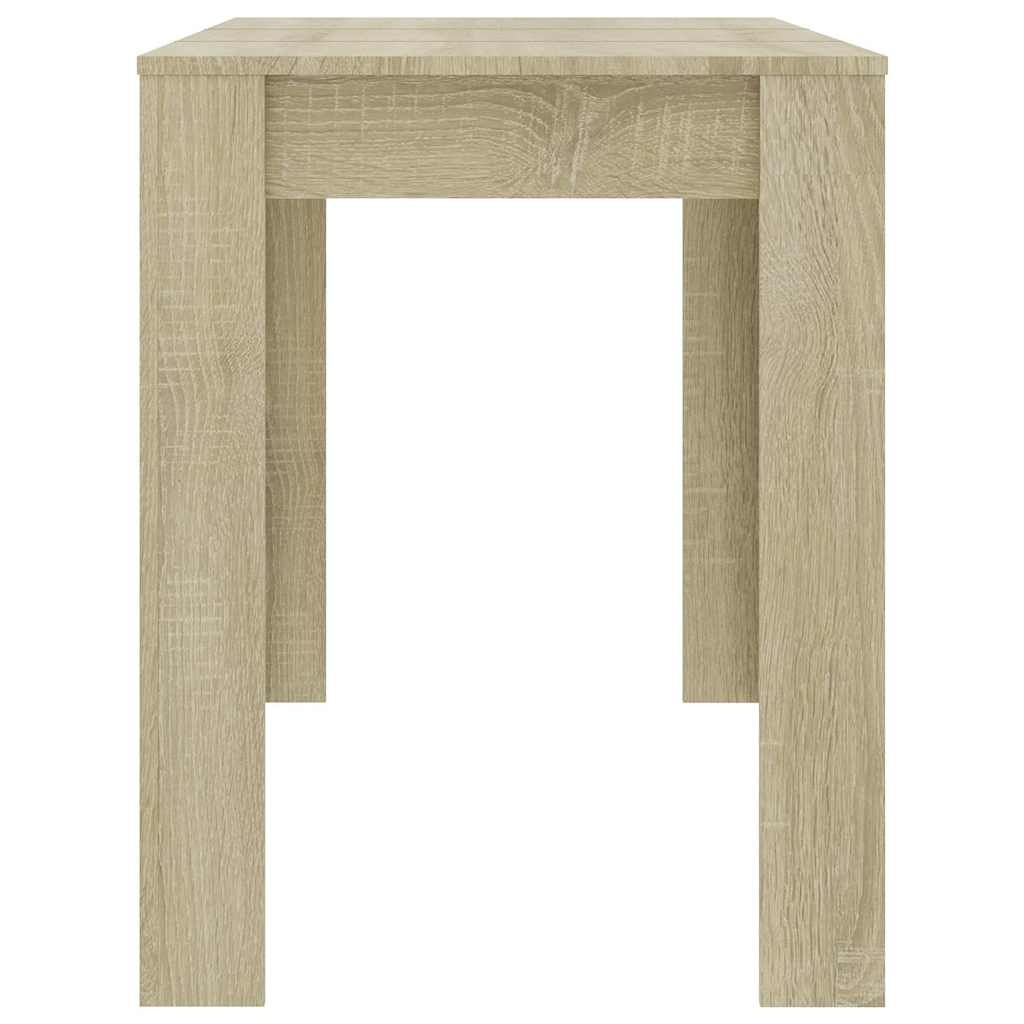VidaXL Eettafel 120x60x76 cm bewerkt hout sonoma eikenkleurig