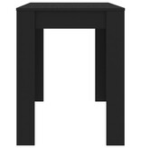 VidaXL Eettafel 120x60x76 cm bewerkt hout zwart