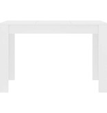 VidaXL Eettafel 120x60x76 cm bewerkt hout wit