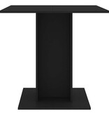 VidaXL Eettafel 80x80x75 cm bewerkt hout zwart