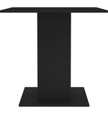VidaXL Eettafel 80x80x75 cm bewerkt hout zwart
