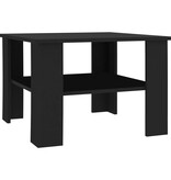VidaXL Salontafel 60x60x42 cm bewerkt hout zwart