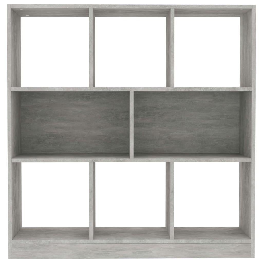 VidaXL Boekenkast 97,5x29,5x100 cm bewerkt hout betongrijs