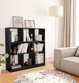 VidaXL Boekenkast 97,5x29,5x100 cm bewerkt hout zwart
