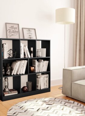 VidaXL Boekenkast 97,5x29,5x100 cm bewerkt hout zwart