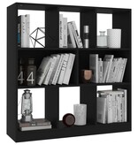 VidaXL Boekenkast 97,5x29,5x100 cm bewerkt hout zwart