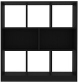 VidaXL Boekenkast 97,5x29,5x100 cm bewerkt hout zwart