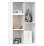 VidaXL Boekenkast/dressoir 50x25x80 cm bewerkt hout wit