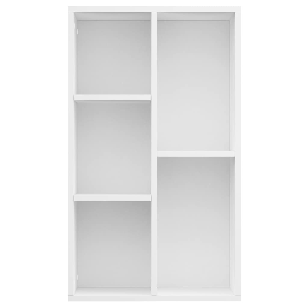 VidaXL Boekenkast/dressoir 50x25x80 cm bewerkt hout wit
