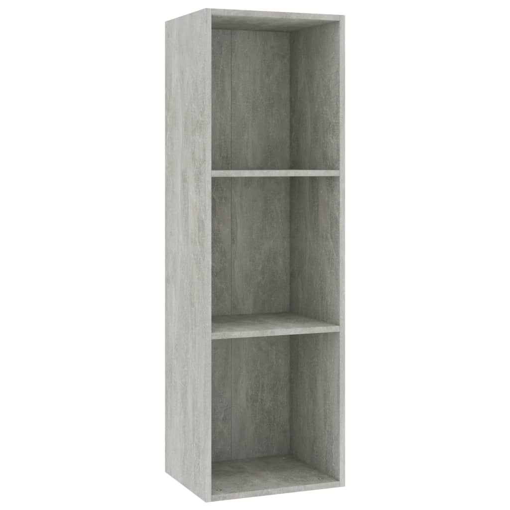 VidaXL Boekenkast/tv-meubel 36x30x114 cm bewerkt hout betongrijs