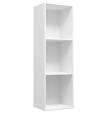 VidaXL Boekenkast/tv-meubel 36x30x114 cm bewerkt hout wit