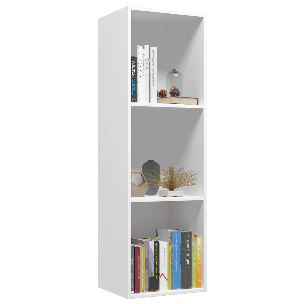 VidaXL Boekenkast/tv-meubel 36x30x114 cm bewerkt hout wit