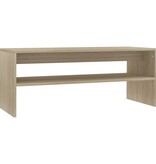 VidaXL Salontafel 100x40x40 cm bewerkt hout sonoma eikenkleurig