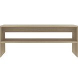 VidaXL Salontafel 100x40x40 cm bewerkt hout sonoma eikenkleurig
